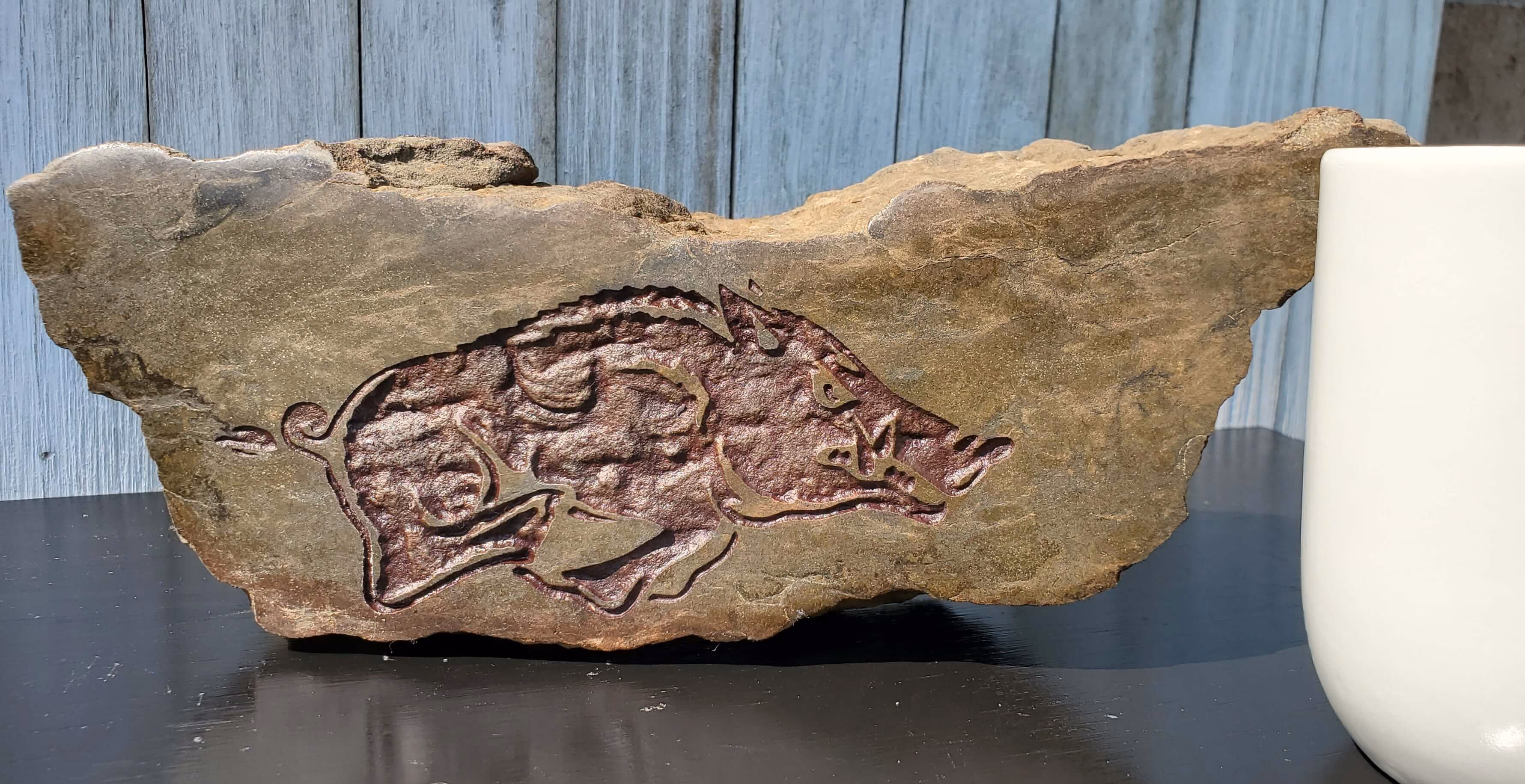 Engraved Stone with animal sign