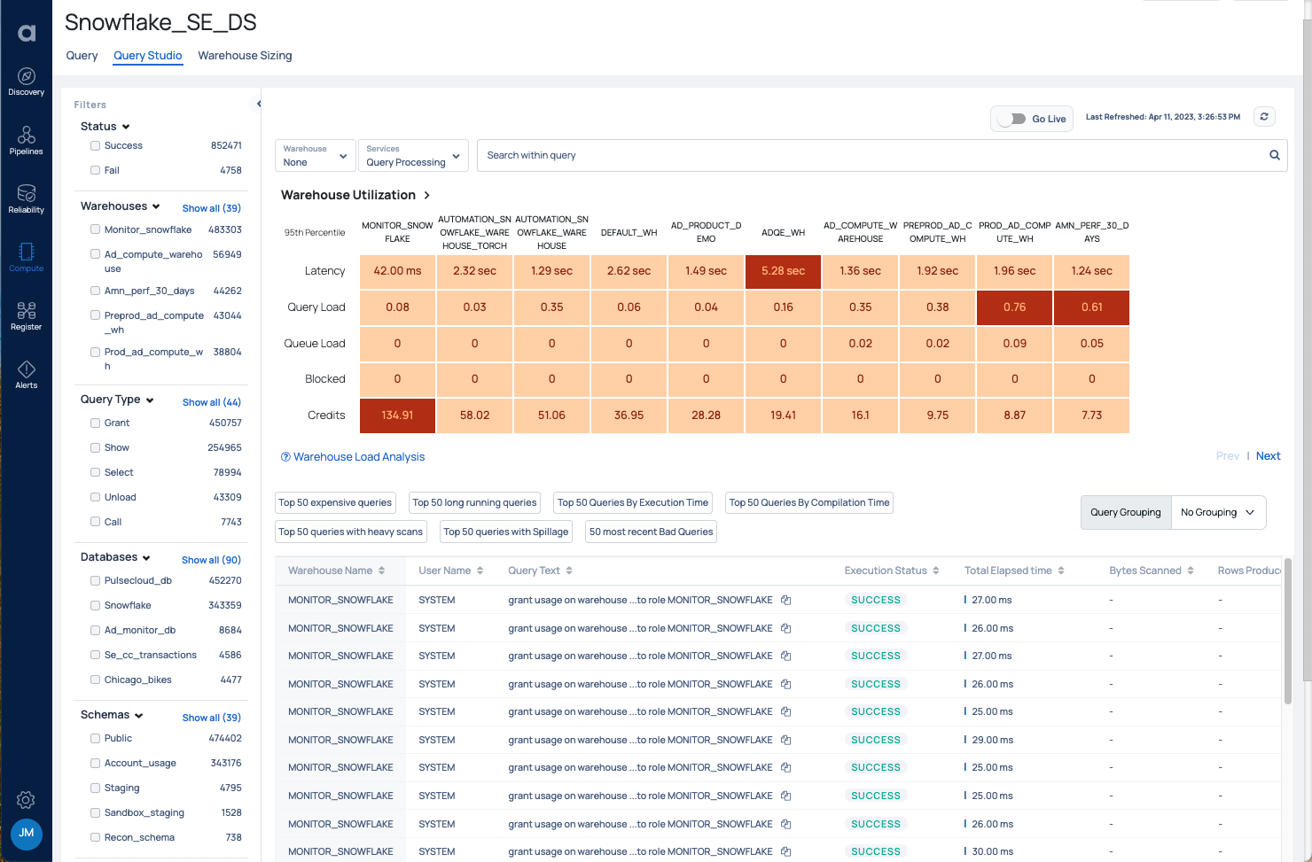 Acceldata Query Studio