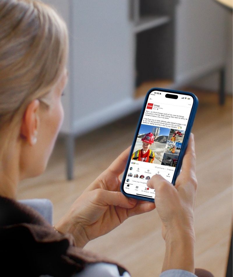 Ozinga Linkedin Account being analyzed by Precision Social