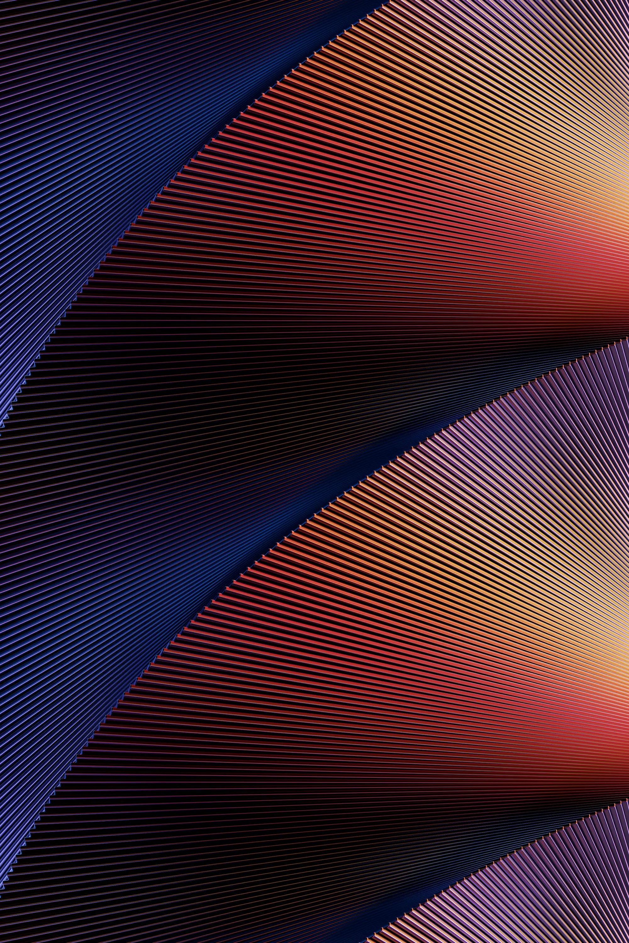 Immagine di una forma astratta elicoidale riprodotta digitalmente al computer