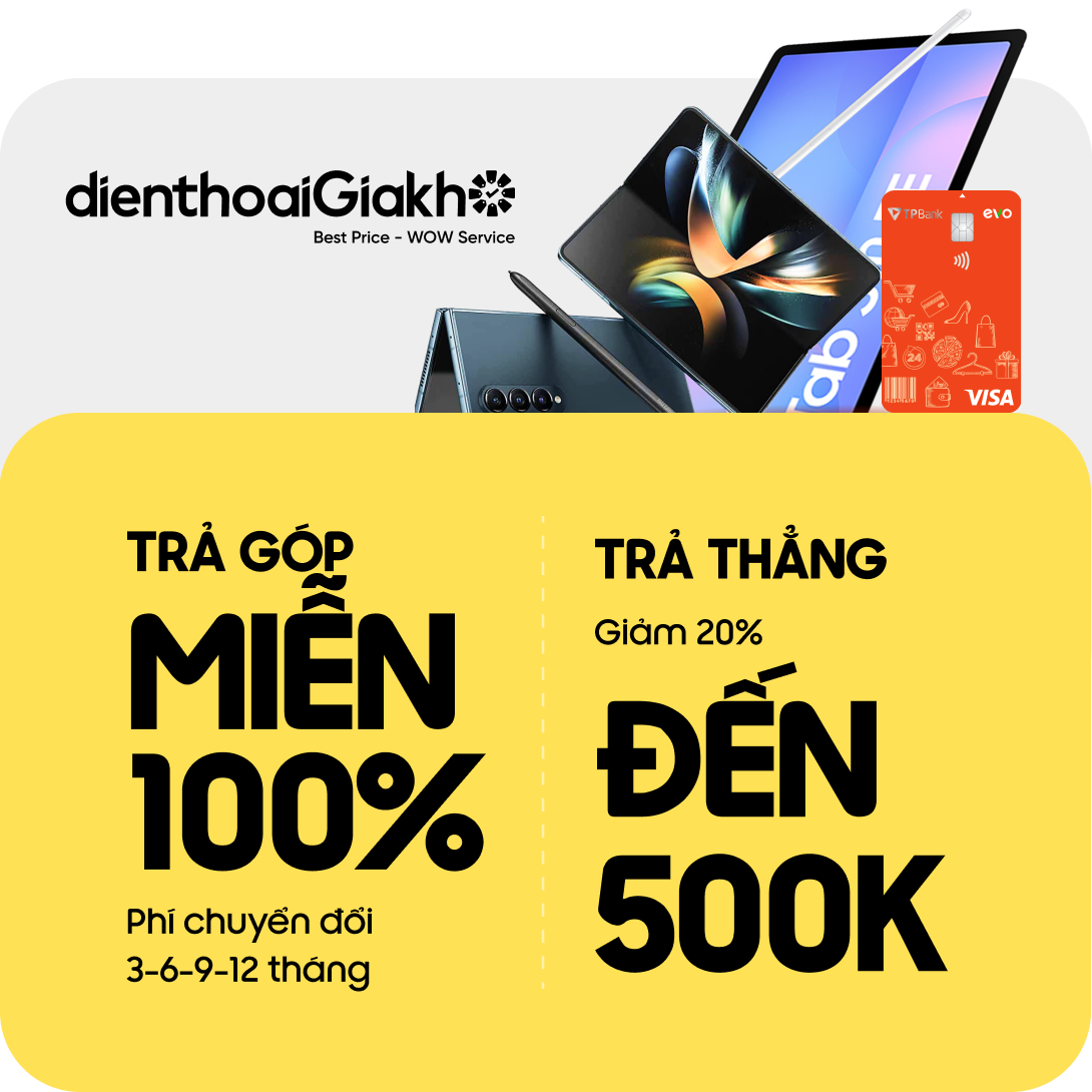 EVO x Điện thoại giá kho: Mở thẻ nhận hoàn tiền ngay lập tức