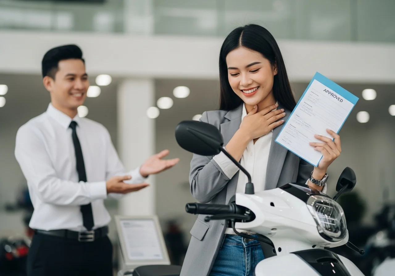 Mua xe điện trả góp qua công ty tài chính, hướng dẫn từng bước chi tiết