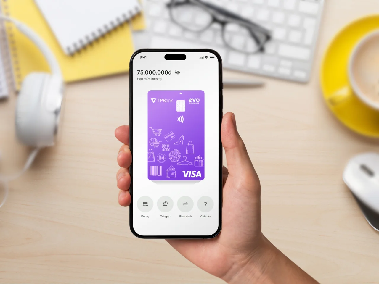 Thẻ visa ảo sử dụng ngay trên ứng dụng