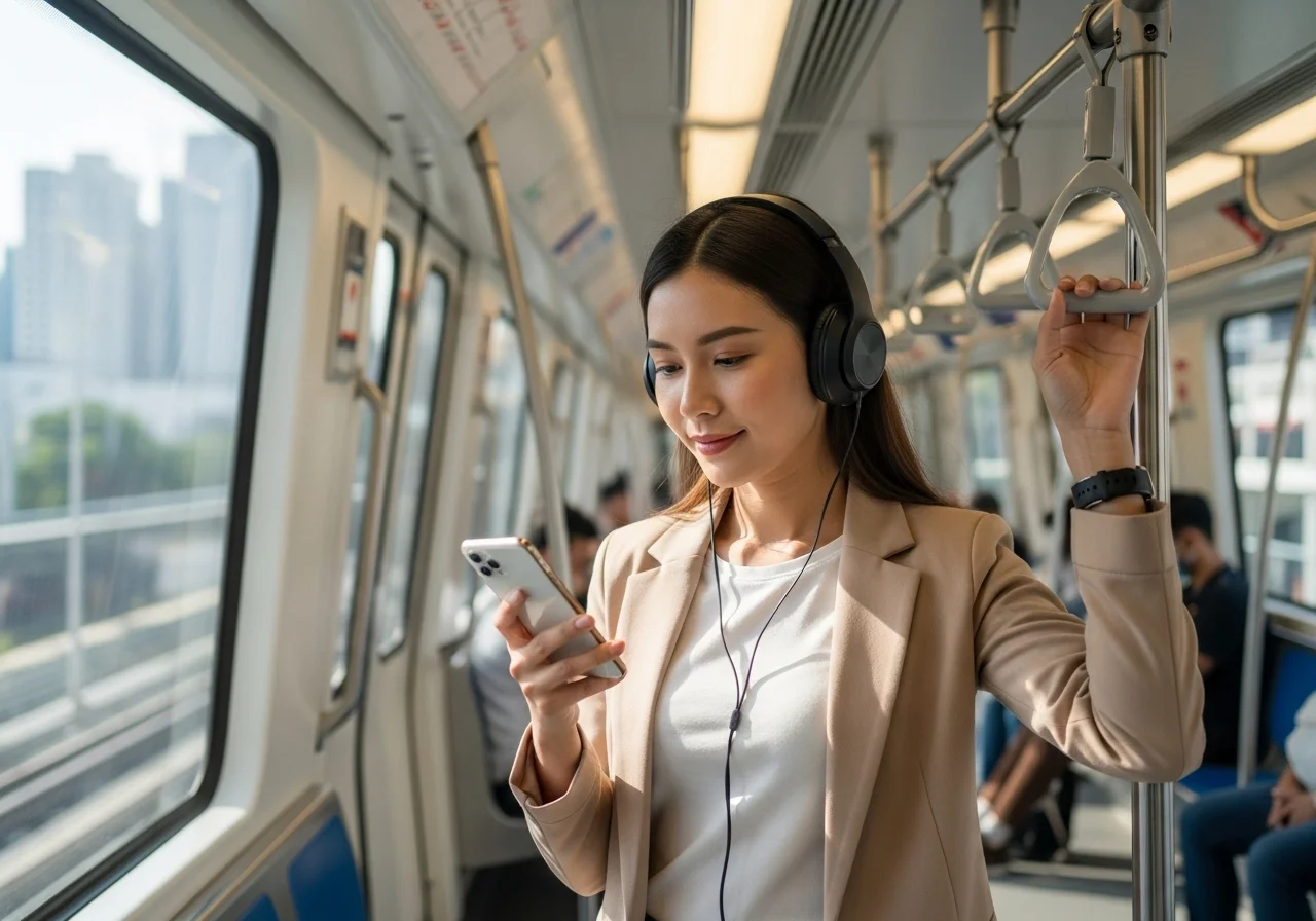một tay thao tác trên điện thoại để mở thẻ ngân hàng online.