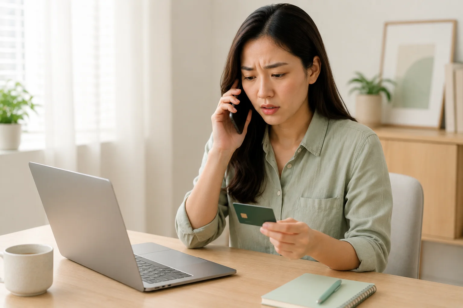 Gọi điện thoại khoá thẻ tín dụng