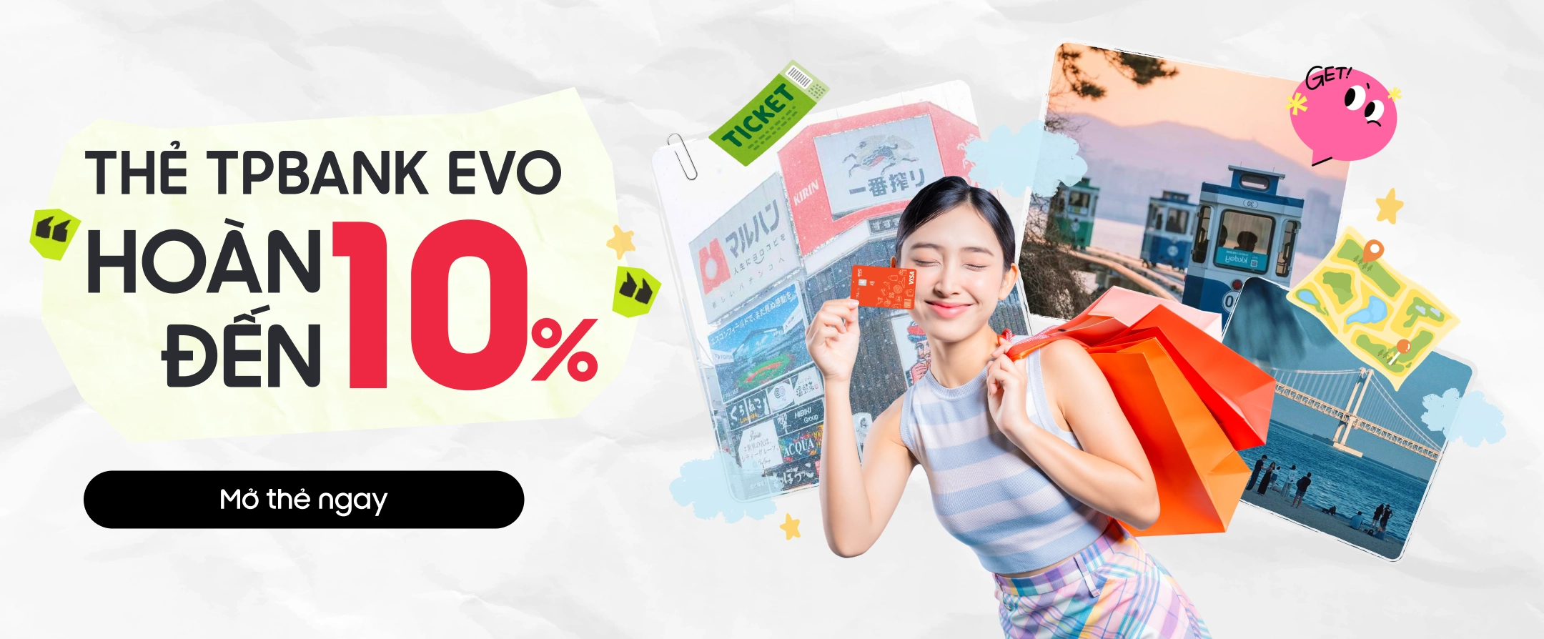 Mua sắm online trên app với Thẻ TPBank EVO