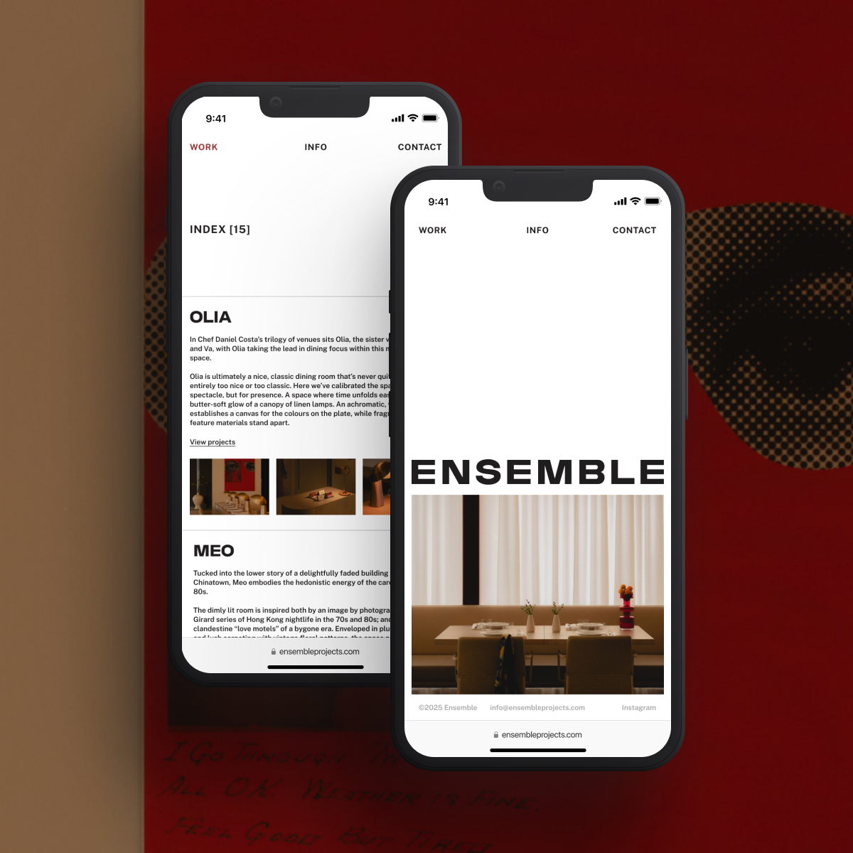Ensemble is a design-led procurement partner specializing in the sourcing, coordination, and delivery of custom furniture, lighting, and equipment. ‍