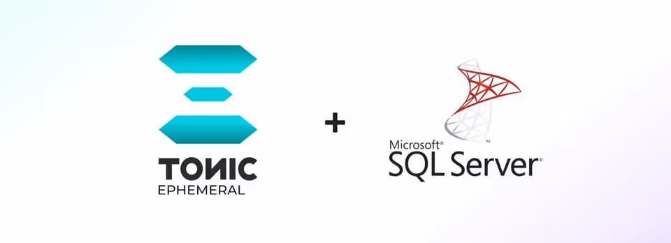 A graphic showing the logos of Ephemeral + SQL Server