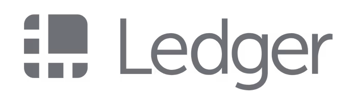 Ledger company logo with a stylized geometric icon to the left of the word 'Ledger'.