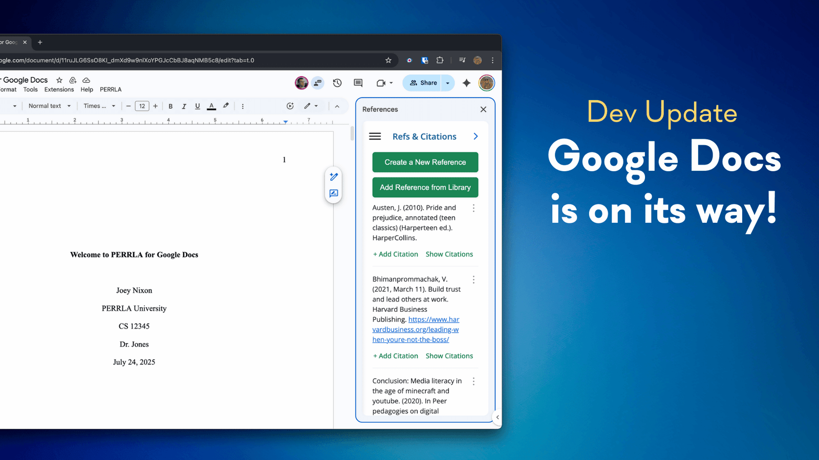 Fall Dev Update: Google Docs is on the Way!