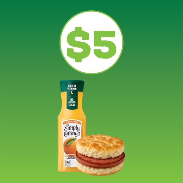 Bologna Biscuit and Simply Juice