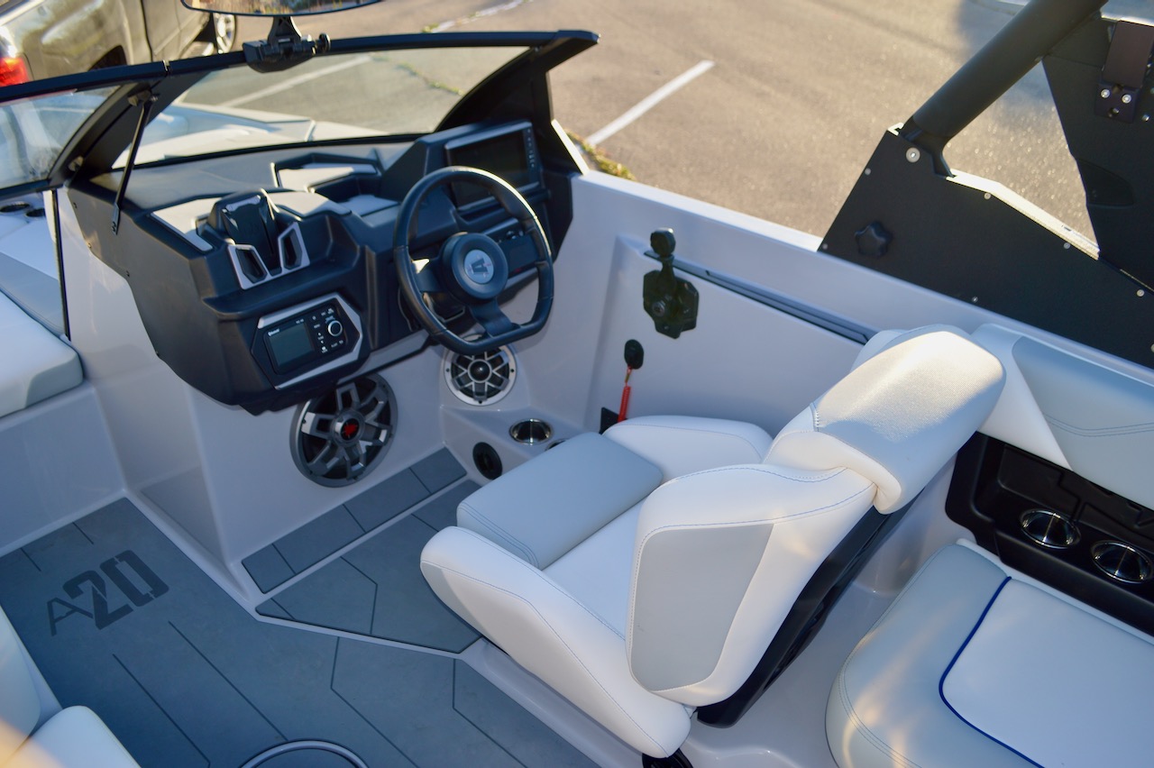 2022 Axis A20 | Redline Watersports | Driver's Seat and helm area