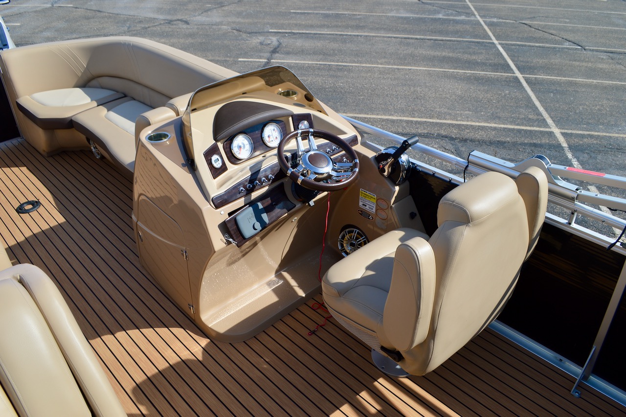 2022 Harris Solstice 220 by Redline Watesrports | Captain's Chair and command center