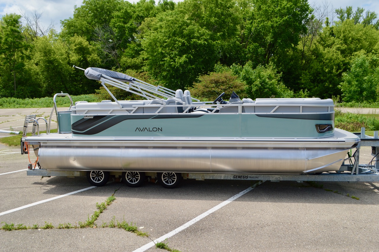 2026 Avalon Venture 85 QL from Redline Watersports side view