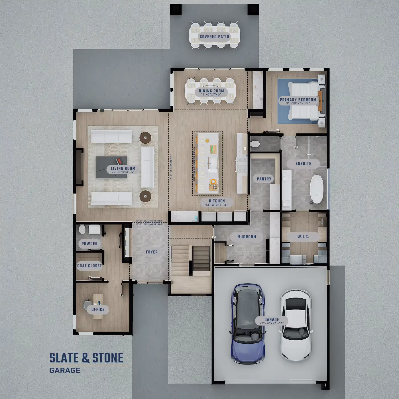 Slate and Stone Floor Plans
