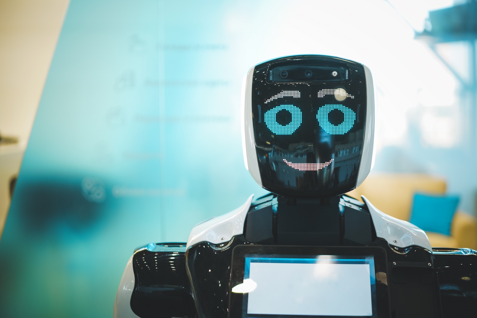 Robot smiling