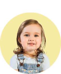 Dziewczynka w wieku okoł 2,5 roku.