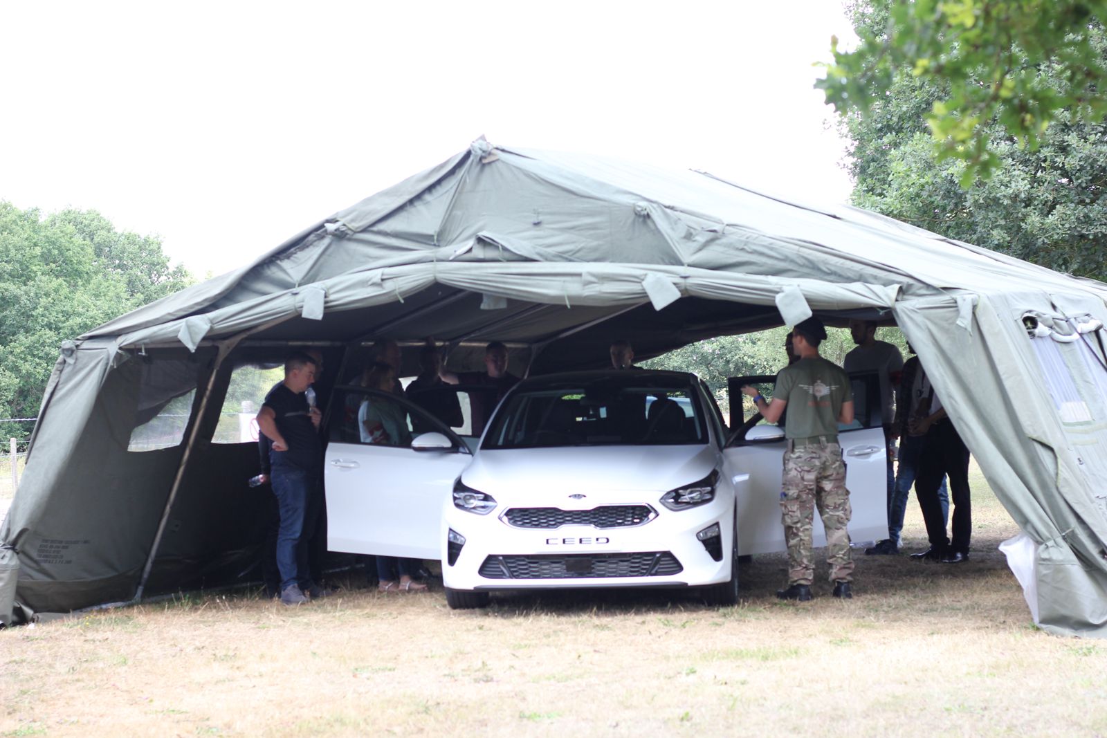 Back of house shipping containers for Activation