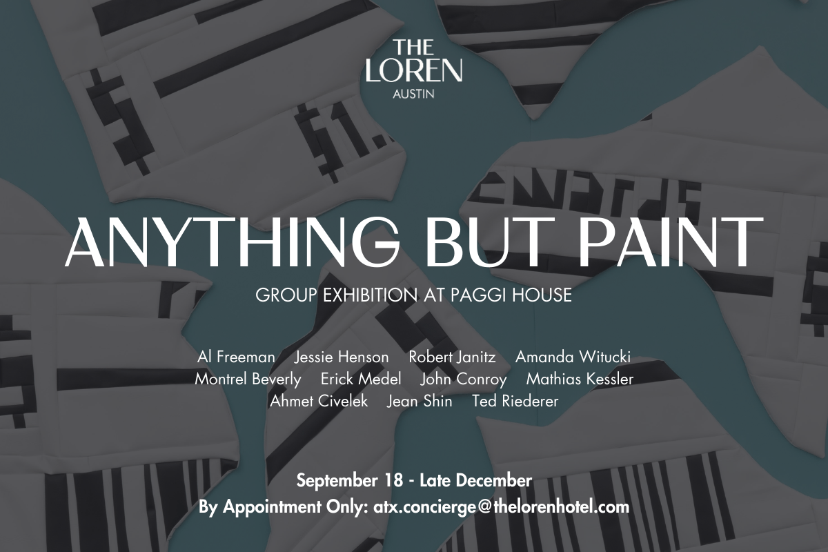 Anything But Paint exhibition graphic