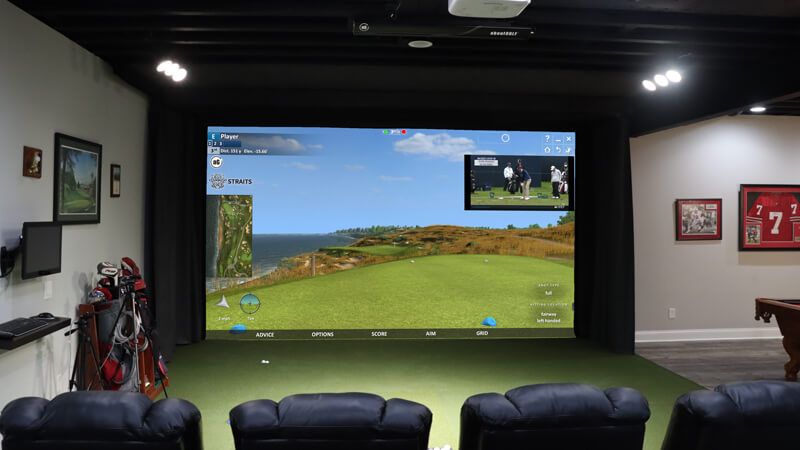 Residential golf simulator