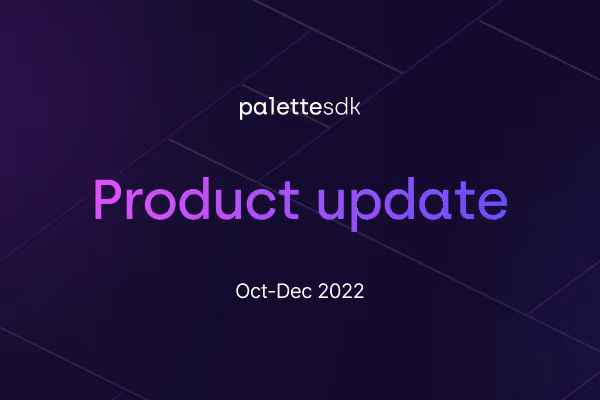 ZeroLight product updates - Palette