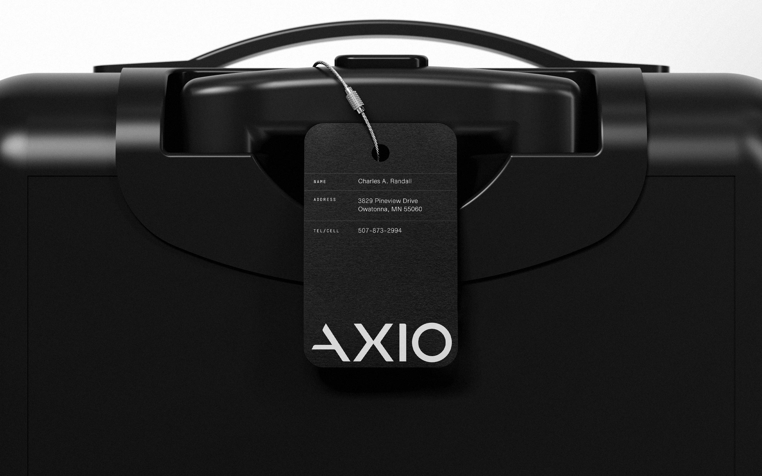 Axio luggage tag
