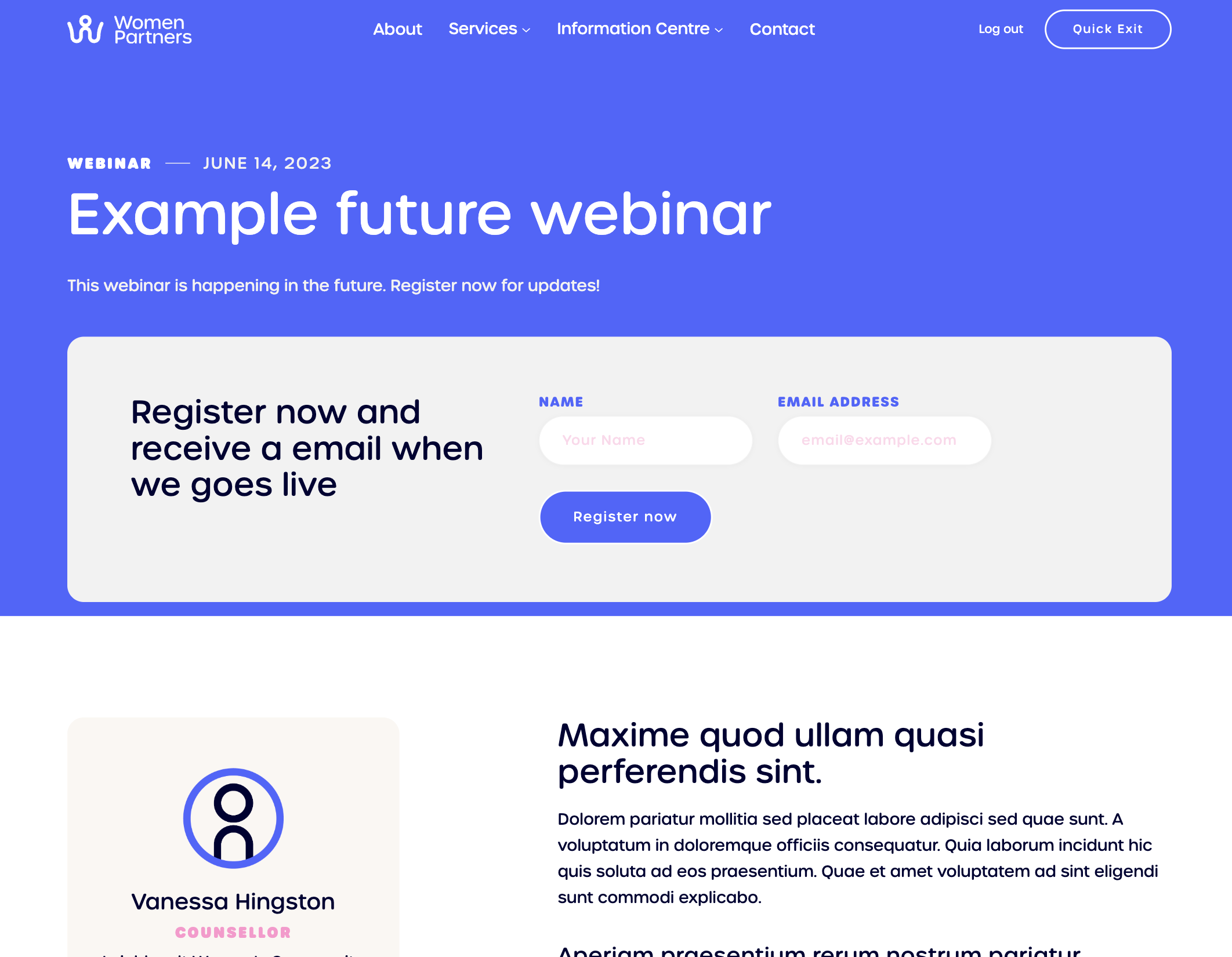 Webinar instructions
