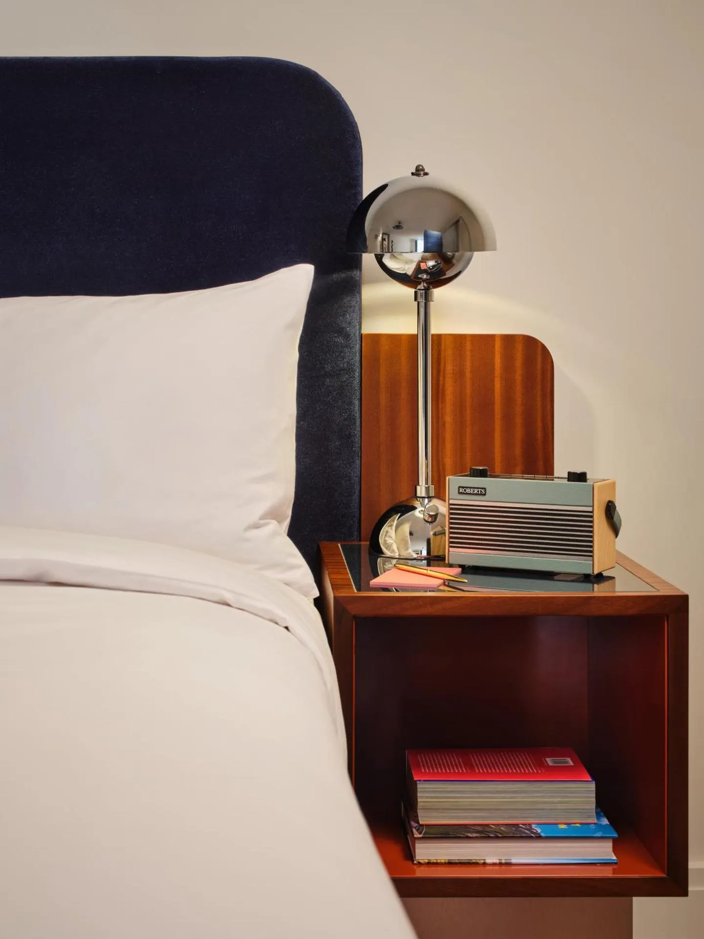 Bedroom at The Hoxton Lloyd Amsterdam, a design-led boutique hotel in the Eastern Docklands