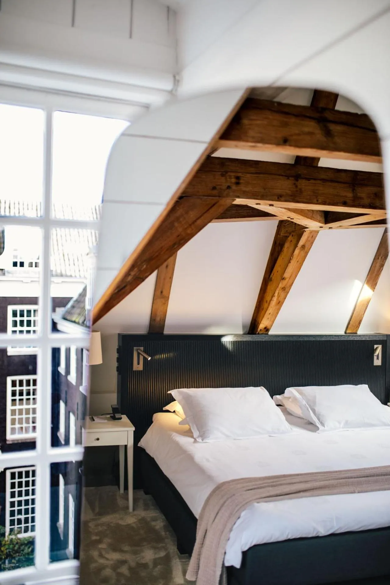 Bedroom at The Dylan Amsterdam, a design-led boutique hotel in the Nine Streets canal district