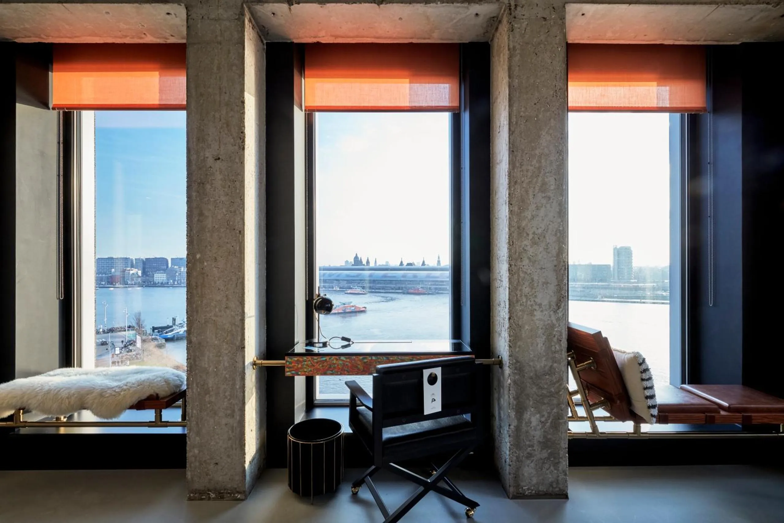 Sir Adam Hotel, a design-led boutique hotel in the A'DAM Toren overlooking the IJ-river