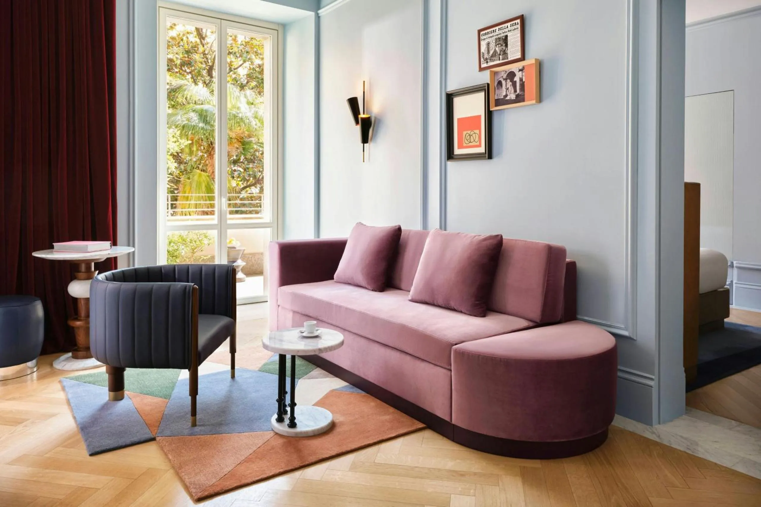 W Rome, a Meyer Davis-designed boutique hotel in two 19th-century palazzos near the Spanish Steps