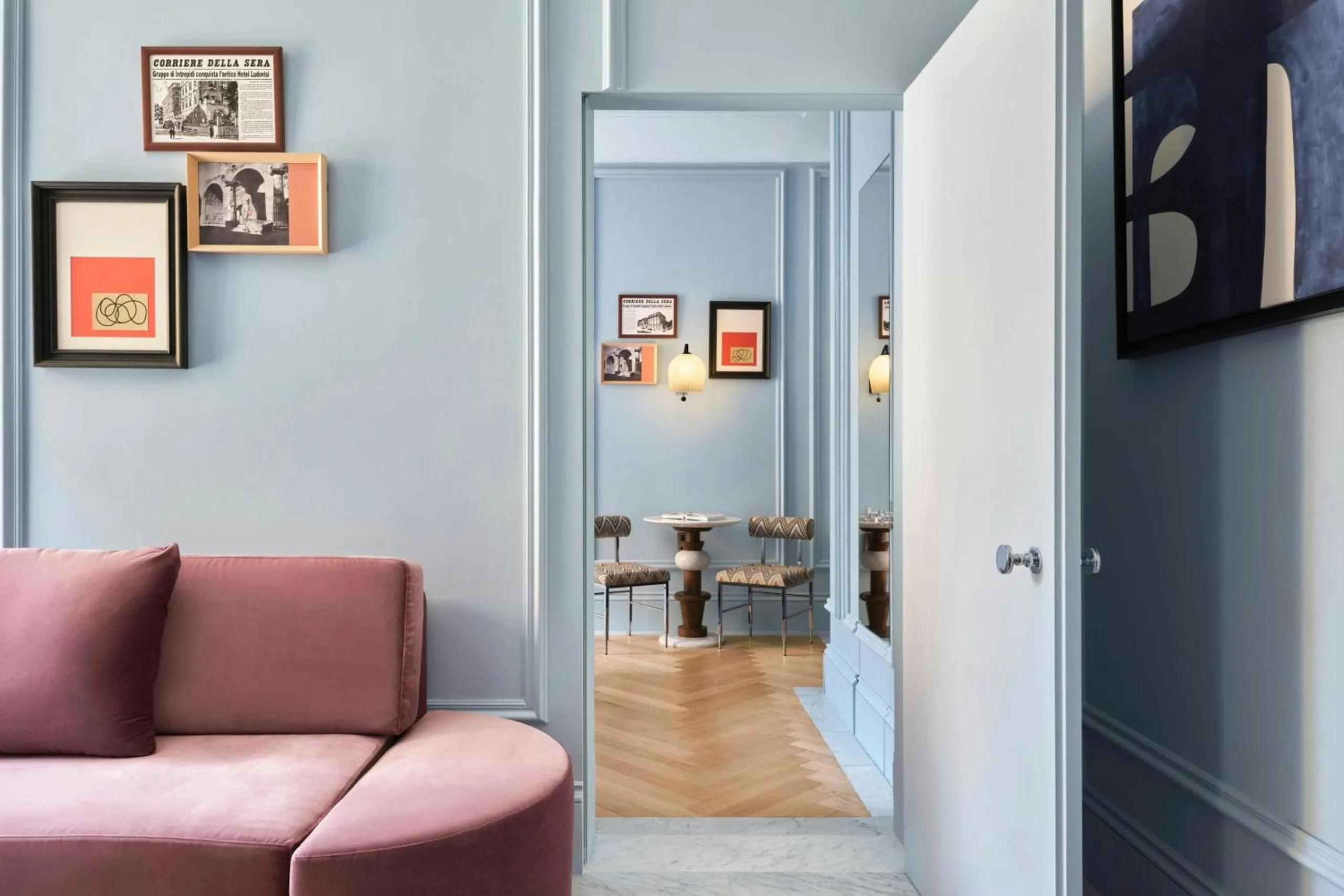 W Rome, a Meyer Davis-designed boutique hotel in two 19th-century palazzos near the Spanish Steps