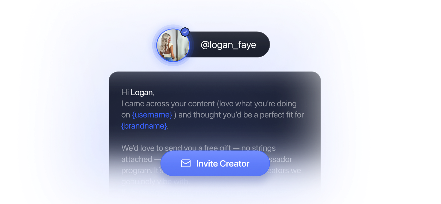 Influencer outreach preview