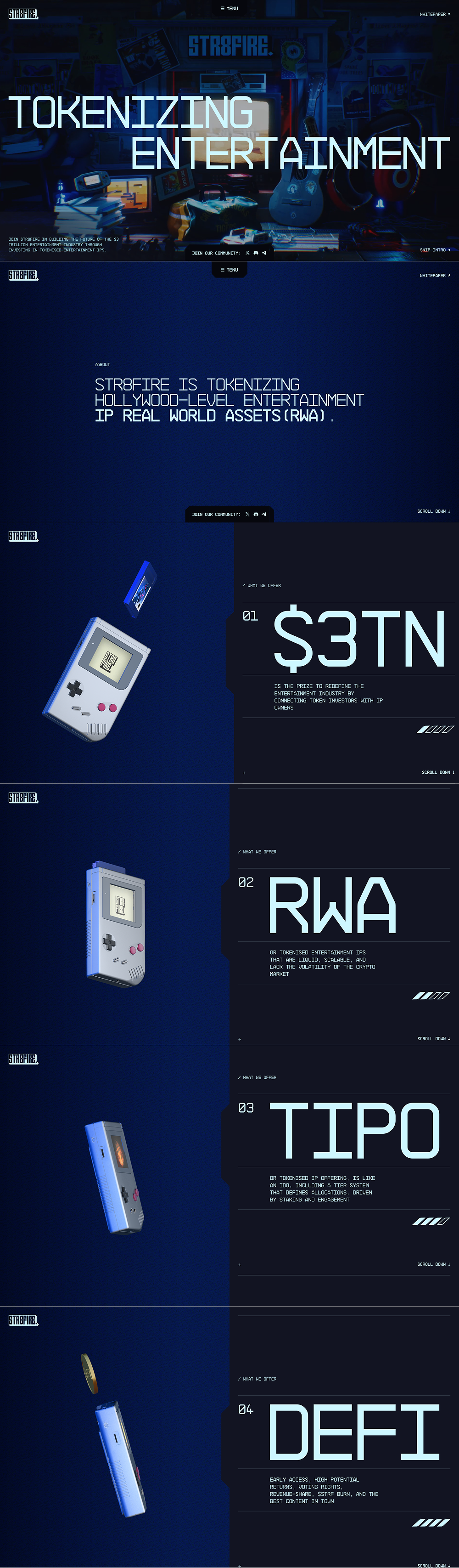 STR8FIRE is transforming the entertainment industry by tokenizing Hollywood-level intellectual property (IP) RWAs. 