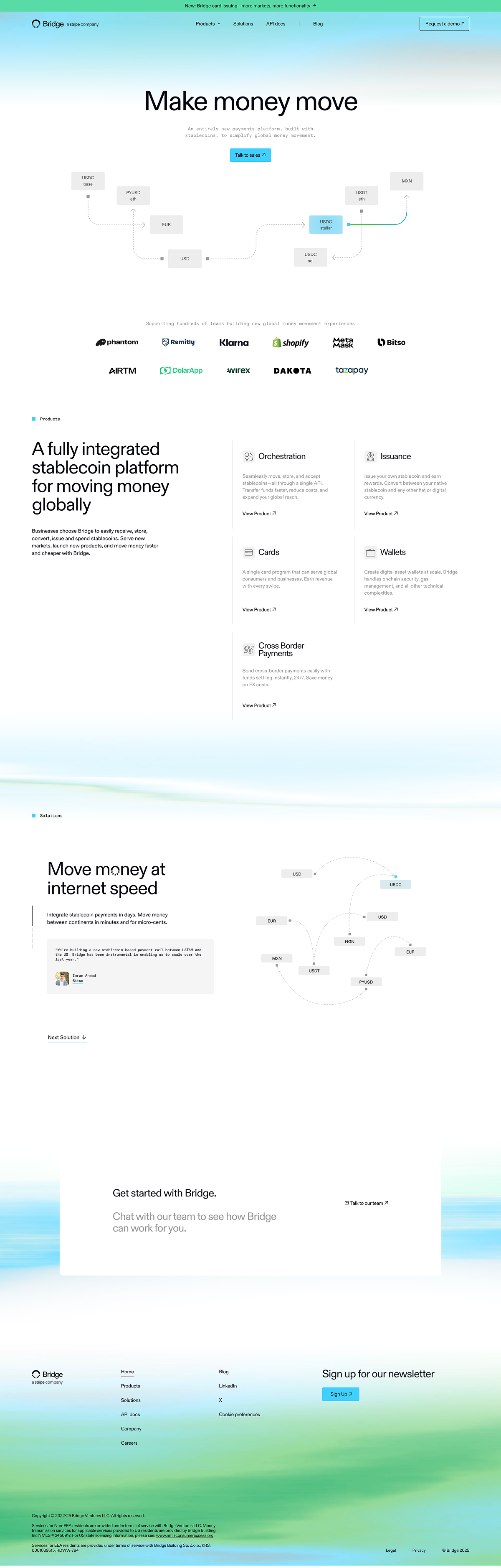 A fully integrated stablecoin platform for moving money globally