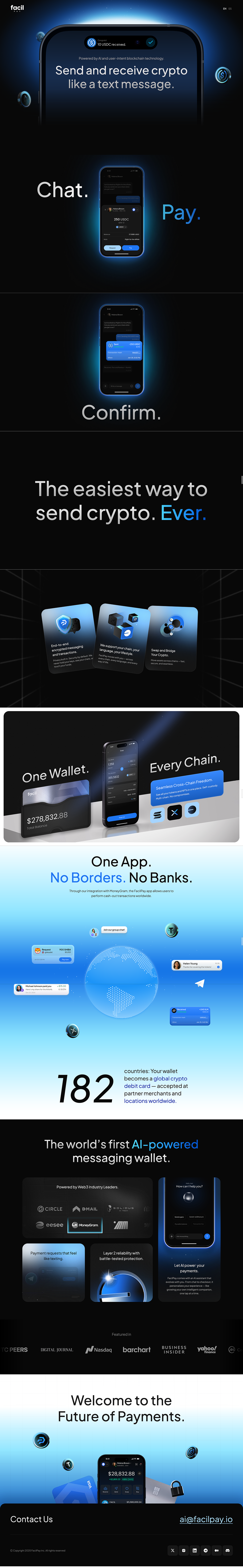 Messaging and Payment Platform Powered by AI and user-intent blockchain technology