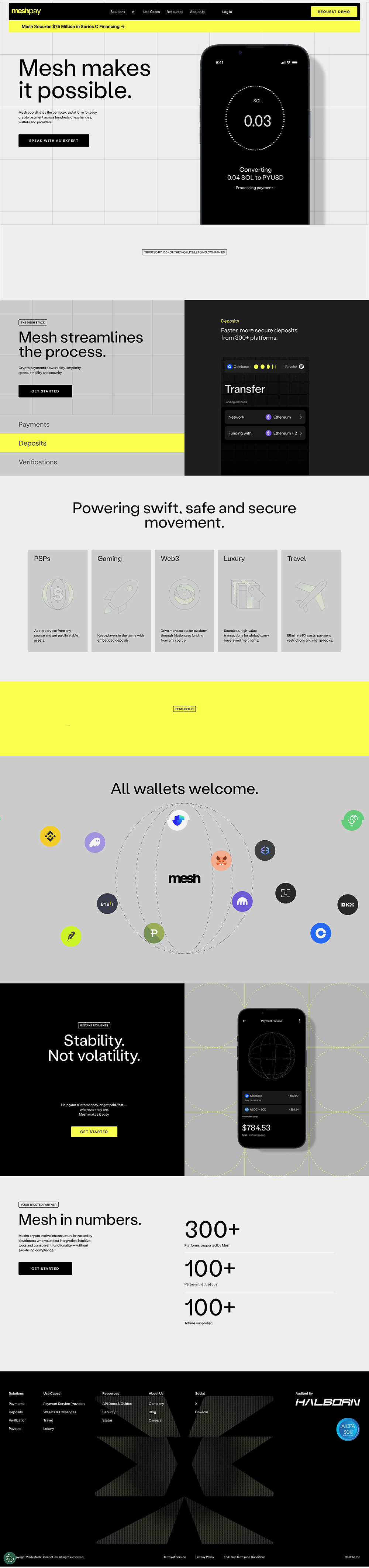 Leading crypto payment network
