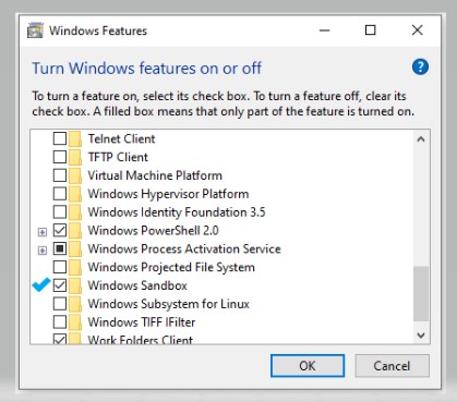 Windows Features