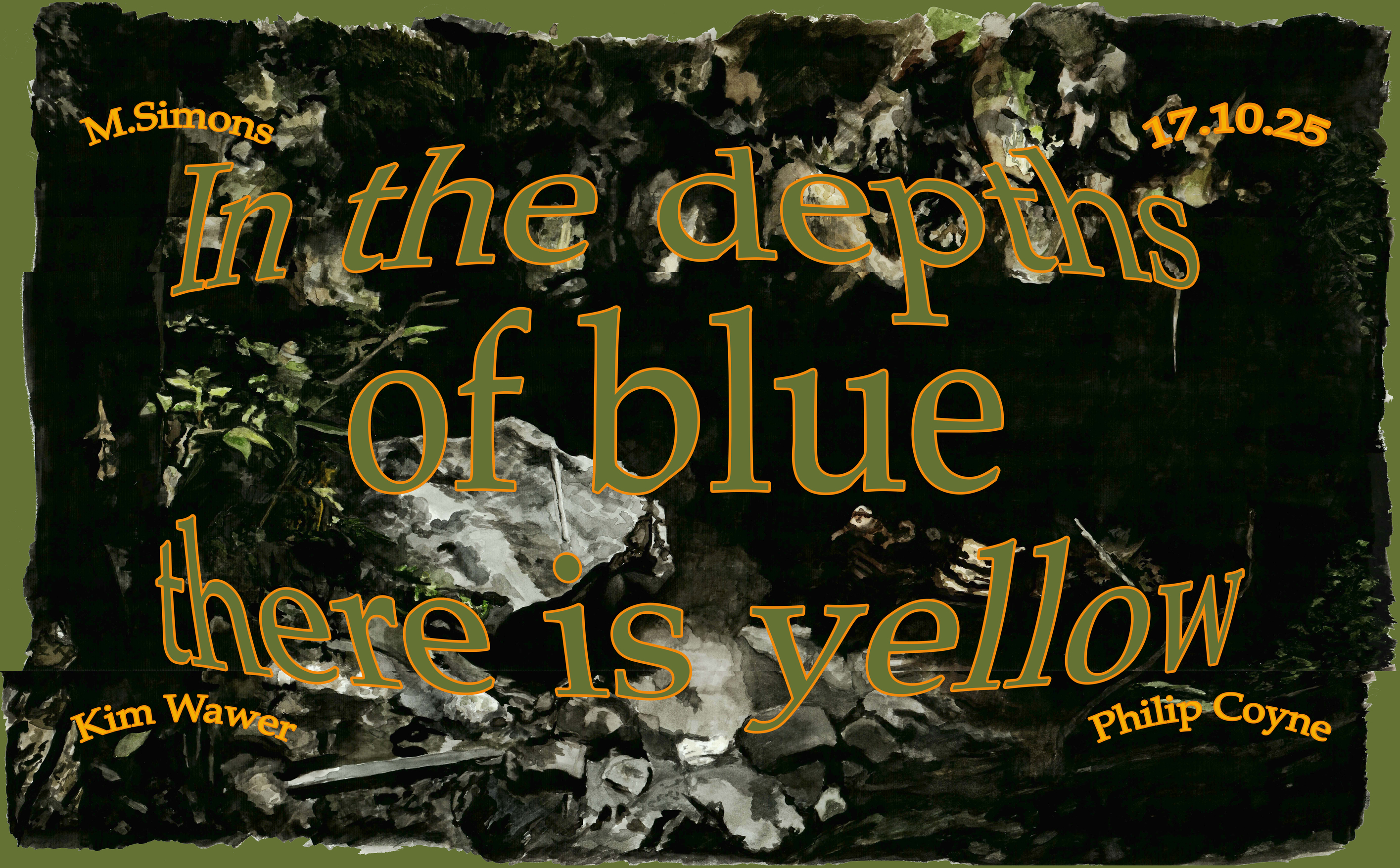 in the depths of blue there is yellow
