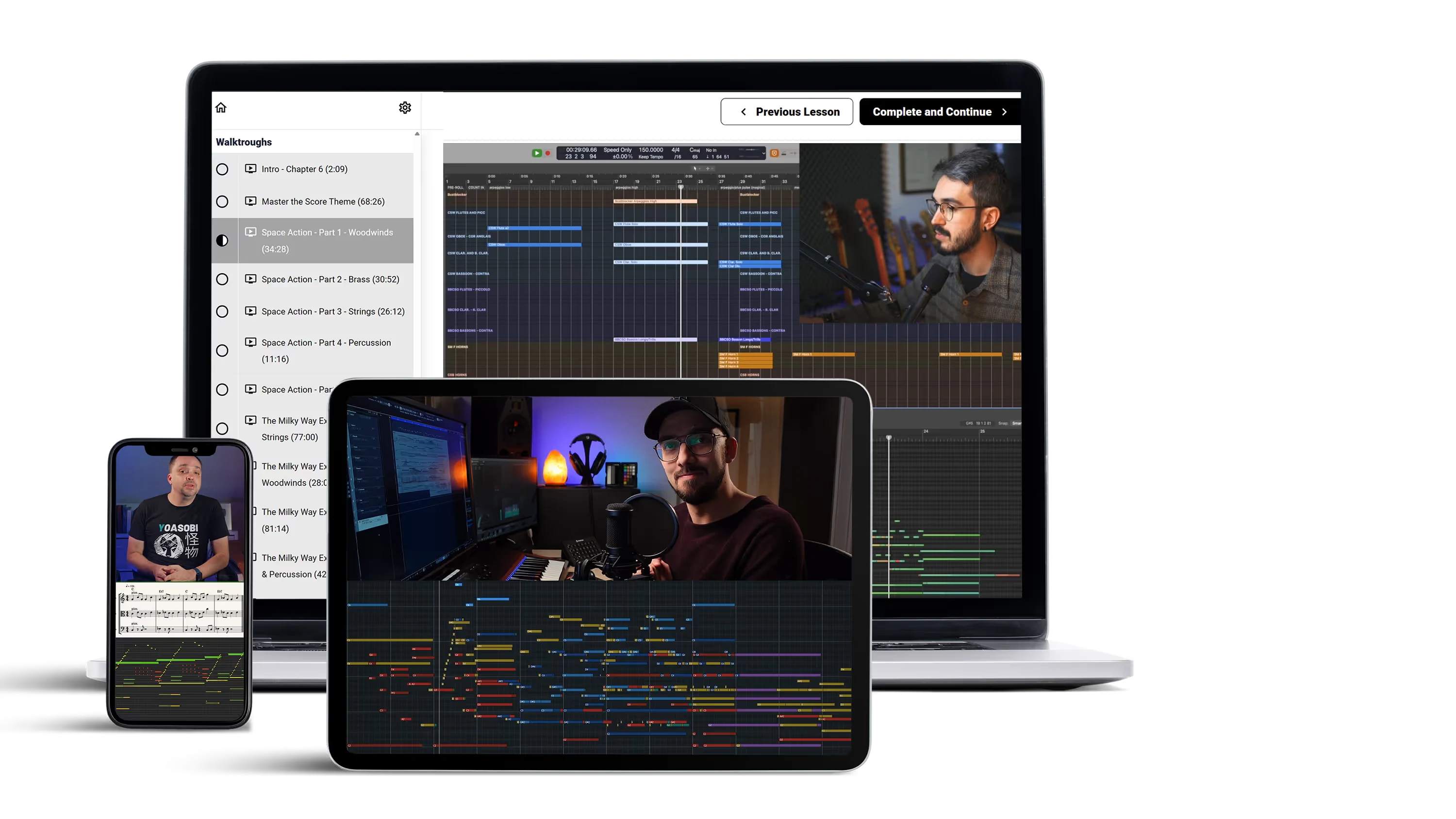 Master The Score on laptop, tablet and phone
