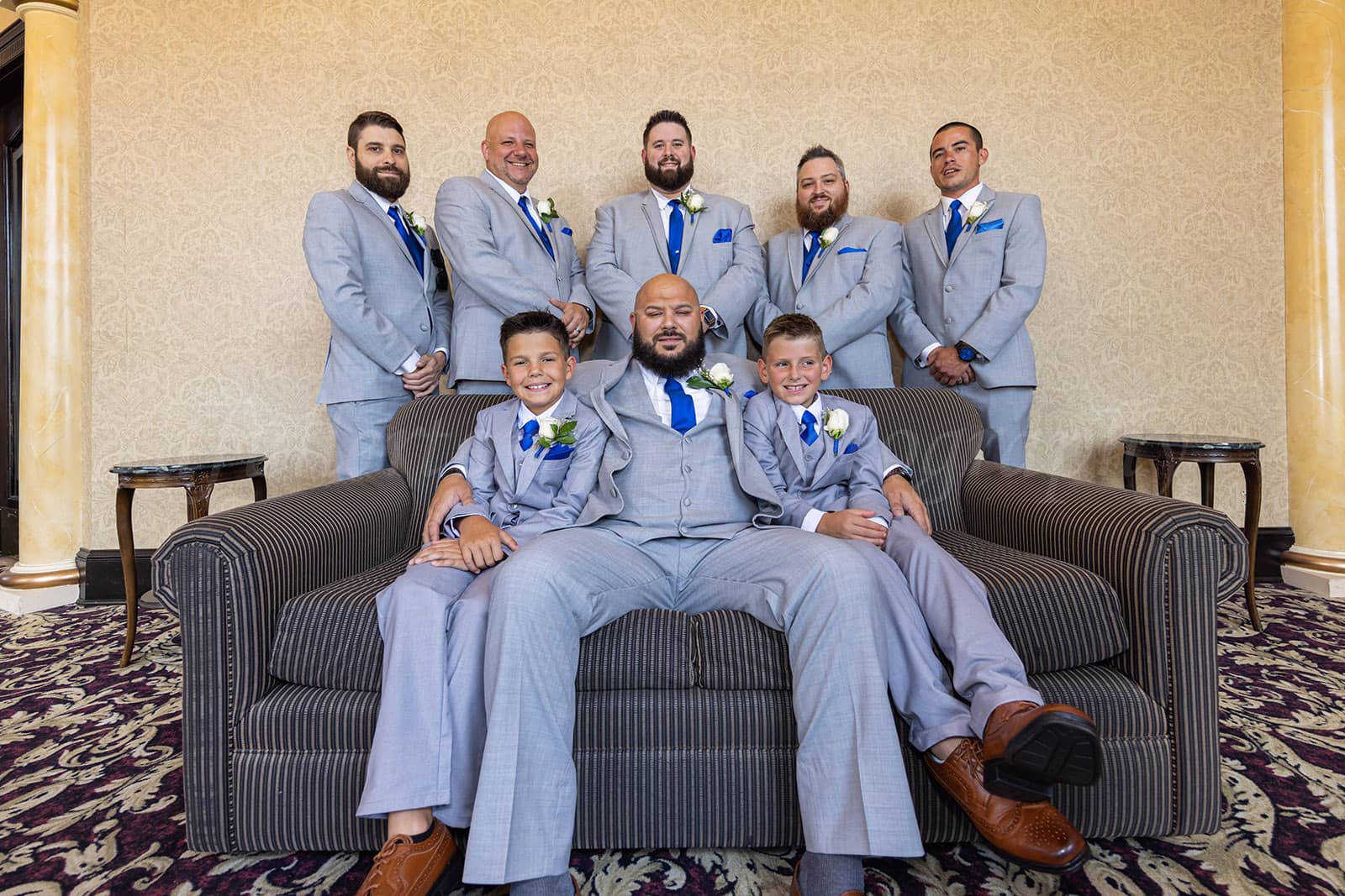 Banquet Center wedding photography at Crystal Gardens, Howell, MI by Fullerton Photography