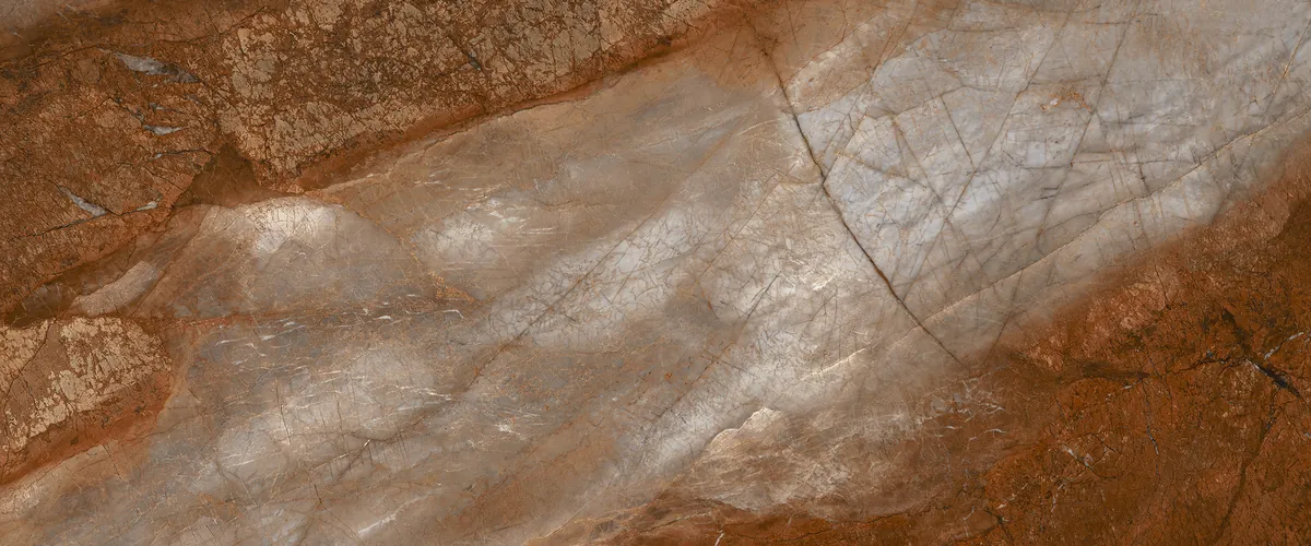 Spiek kwarcowy Paradyż Abstract TRI-D Rust, płyta 160 x 320 cm