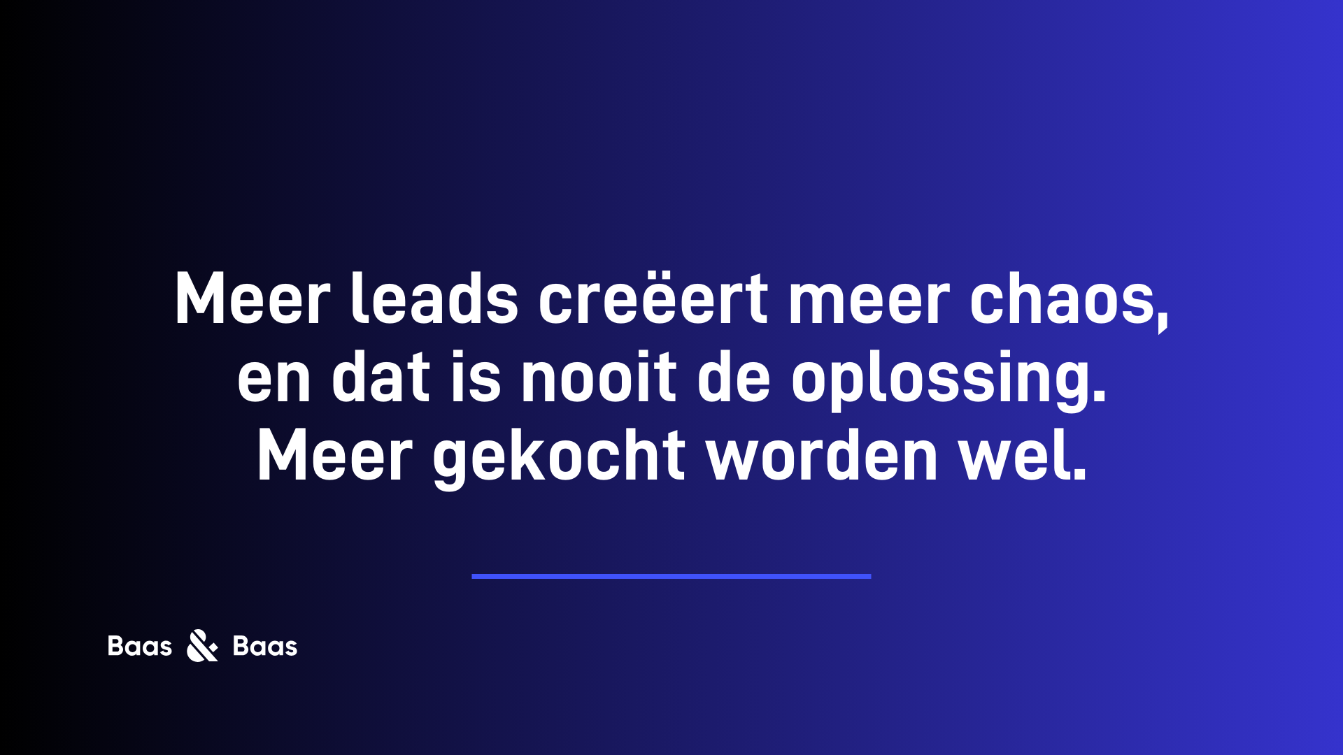 Baas&Baas Demand Gen playbook
