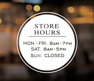 Business Hour Signs