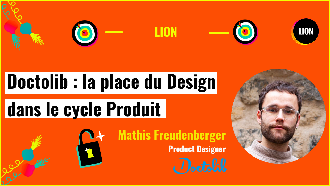 Fond orange, cadre jaune, titre surligné en jaune, titre écrit en noir. En bas à droite une photo d'un homme en gris avec lunettes.