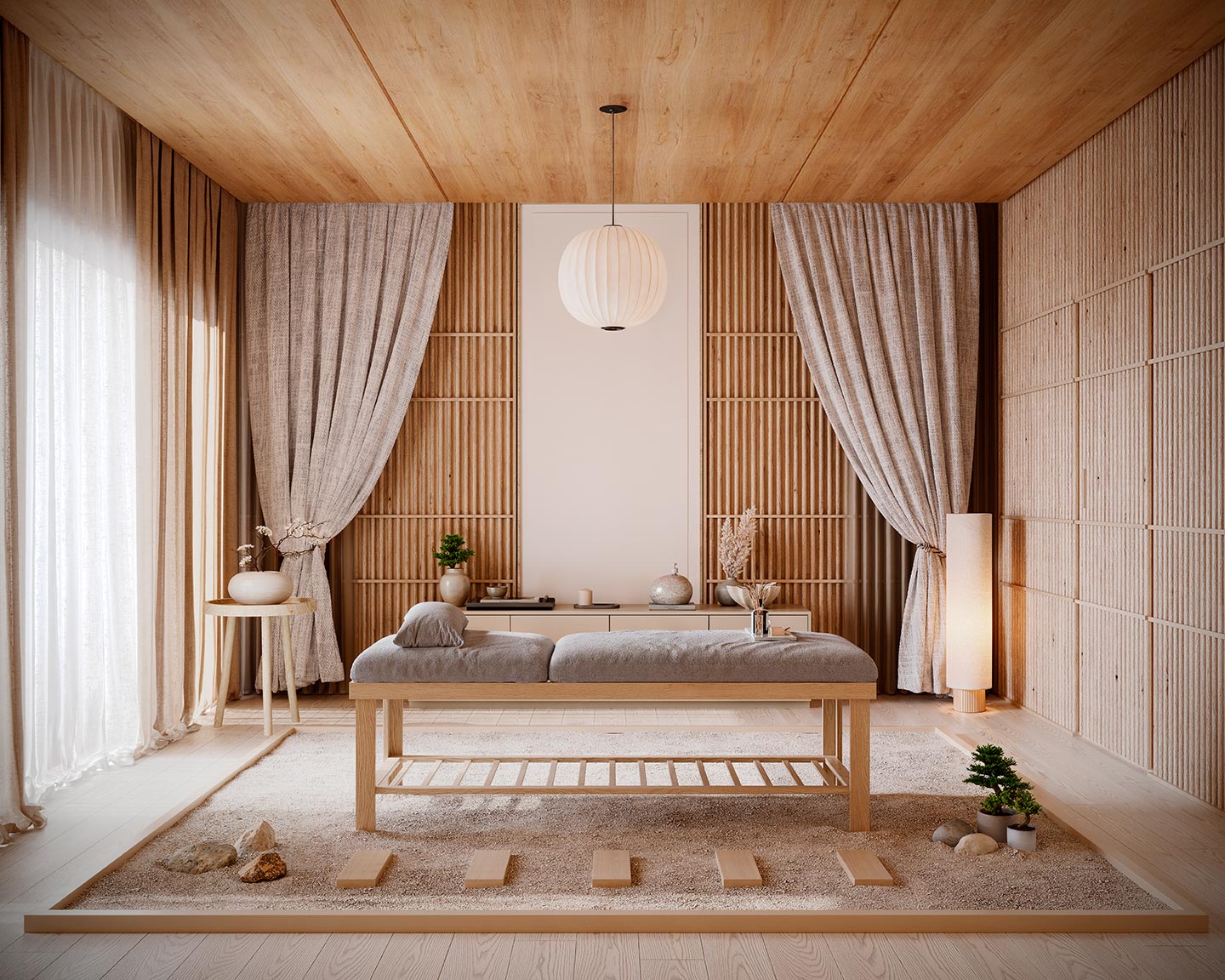 Sala de massagem - Perspectiva ilustrada