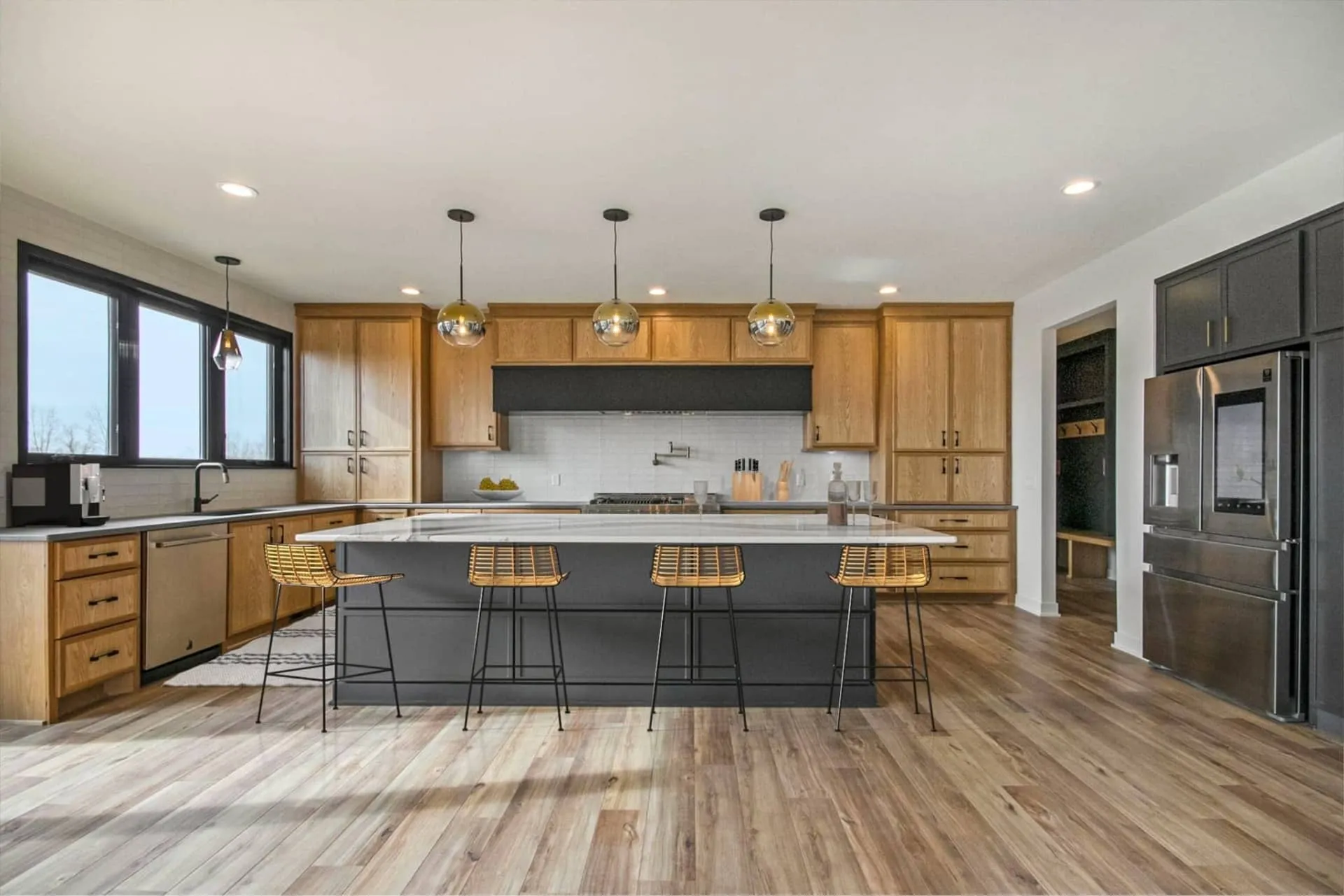 Contemporary Dining Area with Natural Lighting
