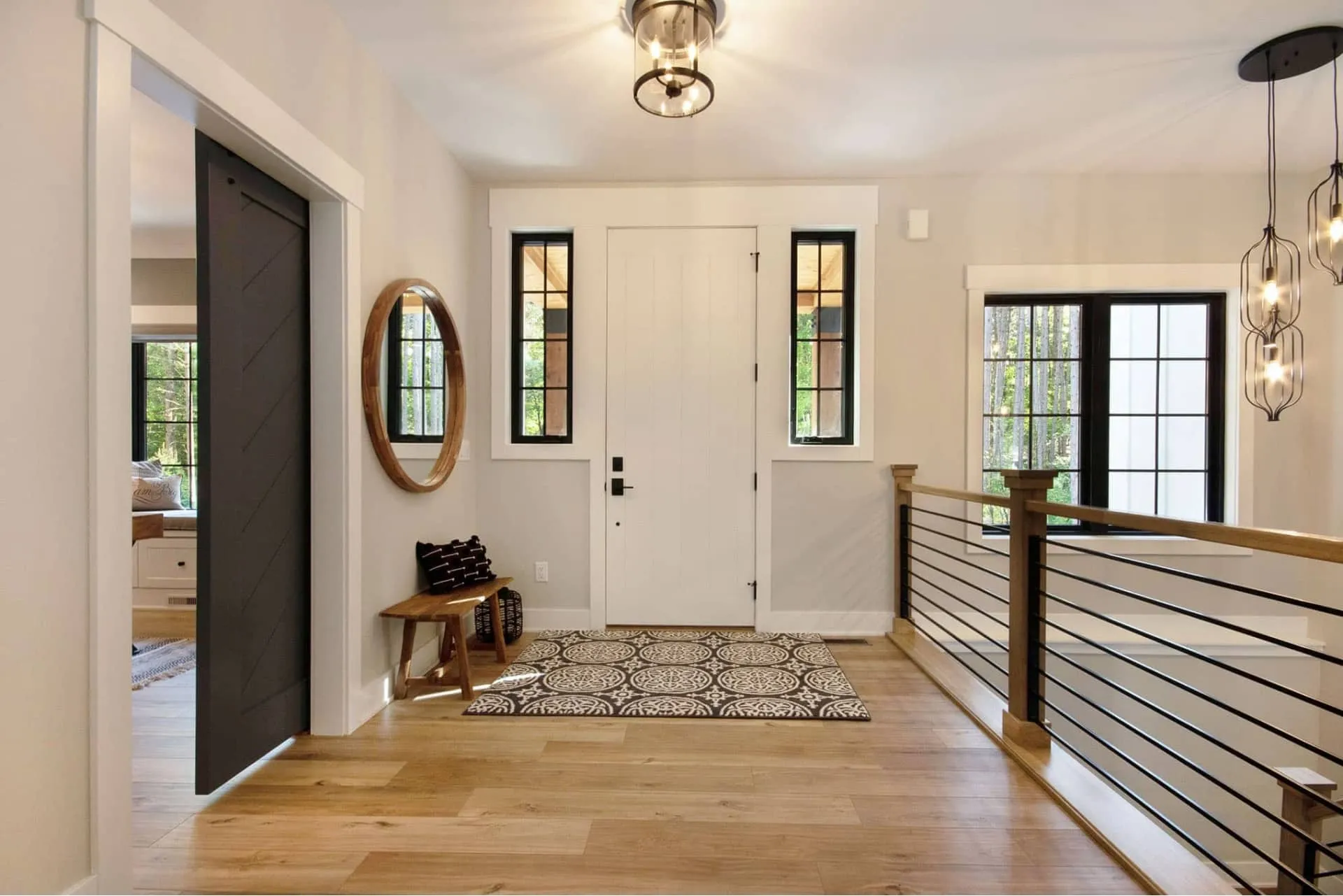 Home Office With Built In Cabinets