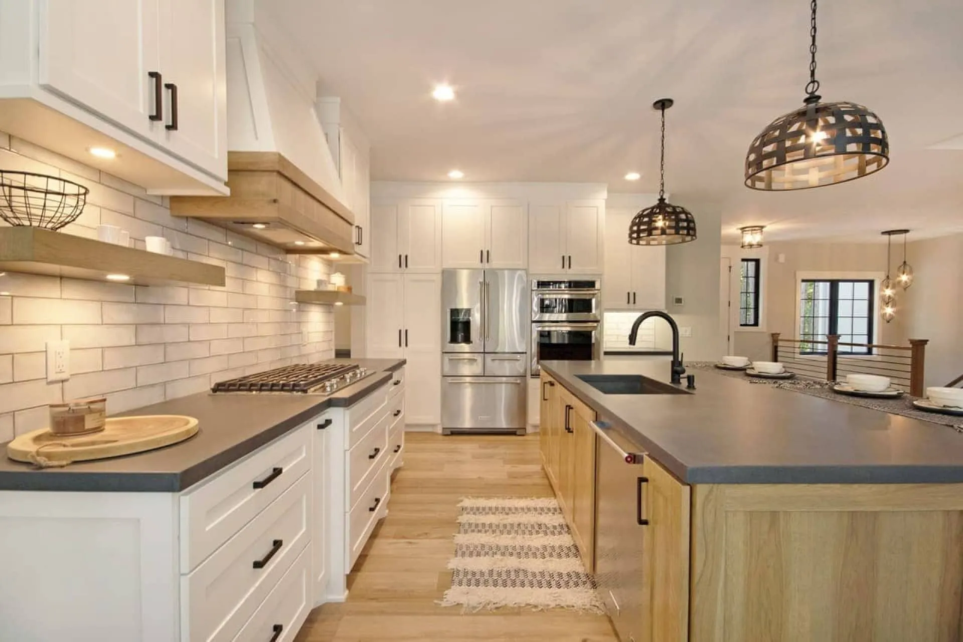 Natural Light Master Bedroom Built In Cabinets
