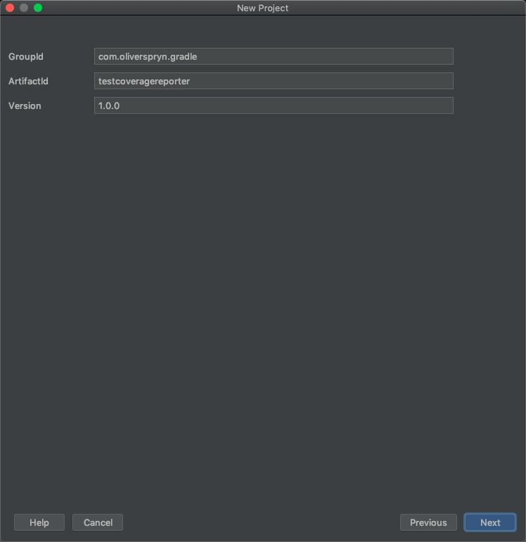 Defining the Group ID, Artifact ID, and Version